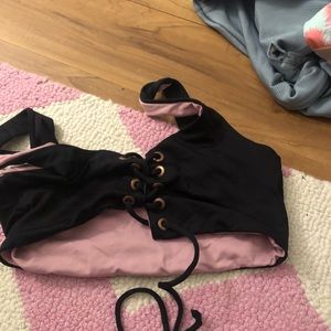 Black maaji bikini top